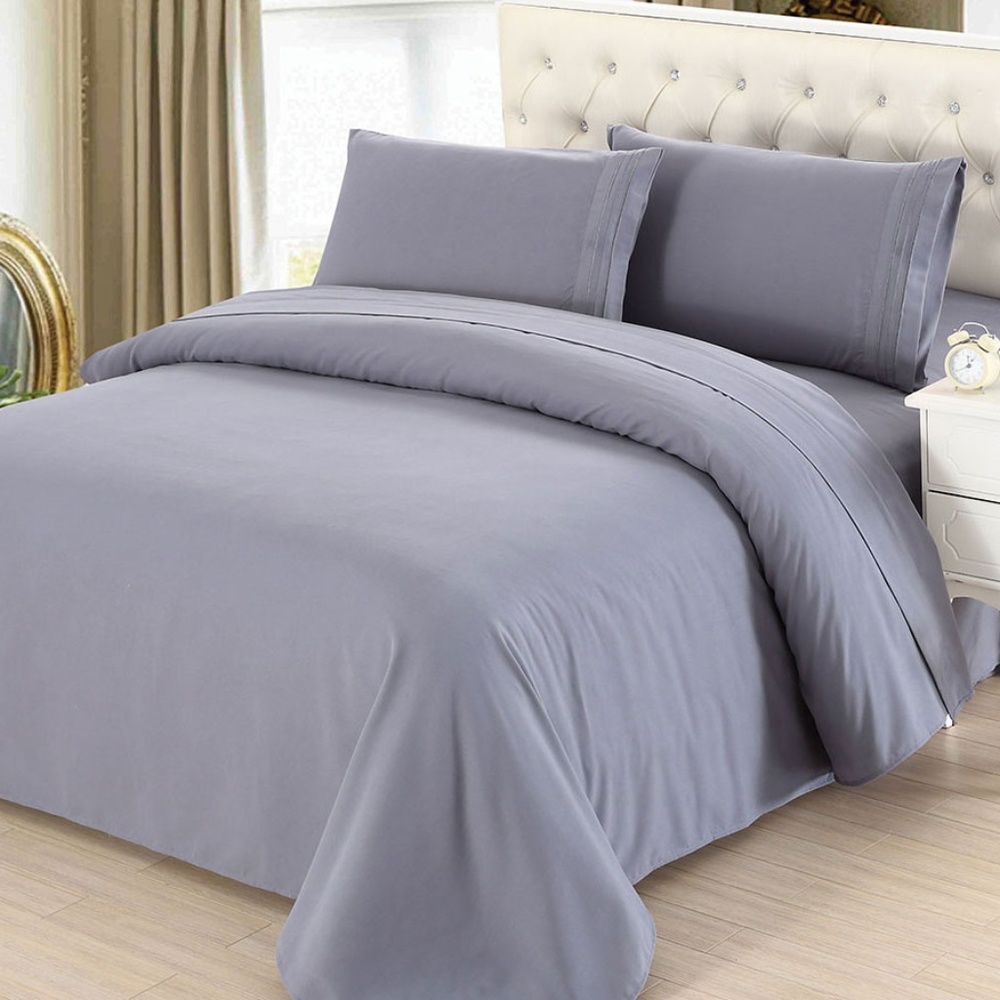 FULL size GREY Egyptian NEW SHEET SET